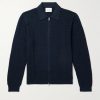 Gustav Open-Knit Organic Cotton Zip-Up Cardigan Gustav Open-Knit Organic Cotton Zip-Up Cardigan