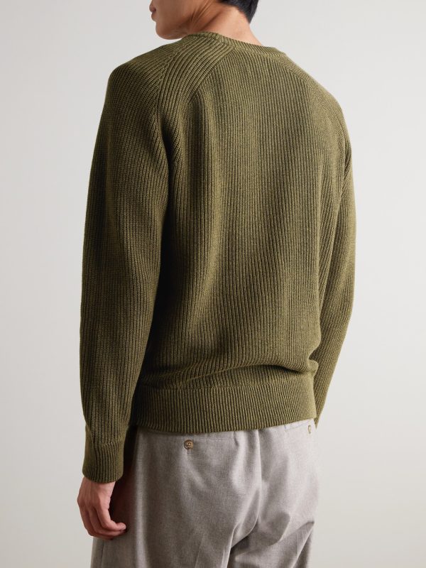 Jacobo 6470 Ribbed Cotton Sweater - BK Jacobo 6470 Ribbed Cotton Sweater - BK