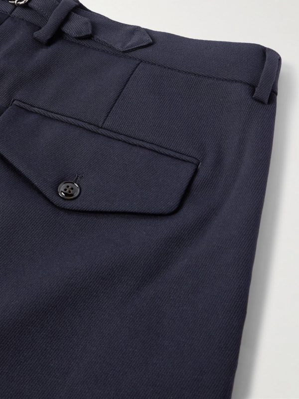 Justin 10002 Straight-Leg Pleated Wool-Blend Twill Suit Trousers - CU Justin 10002 Straight-Leg Pleated Wool-Blend Twill Suit Trousers - CU