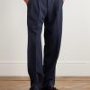 Justin 10002 Straight-Leg Pleated Wool-Blend Twill Suit Trousers - FR Justin 10002 Straight-Leg Pleated Wool-Blend Twill Suit Trousers - FR