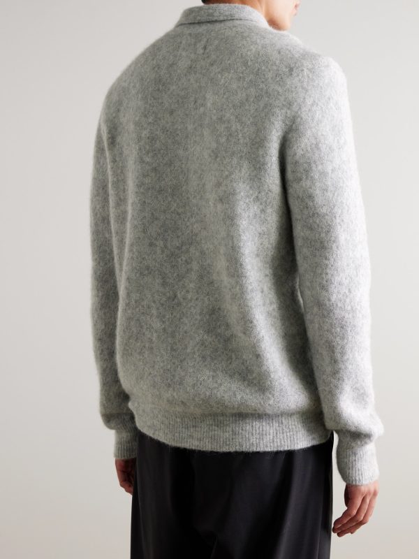Alfie 6651 Knitted Half-Zip Sweater - BK
