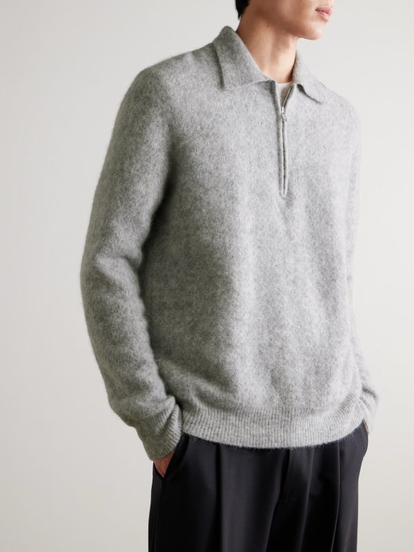 Alfie 6651 Knitted Half-Zip Sweater - FR