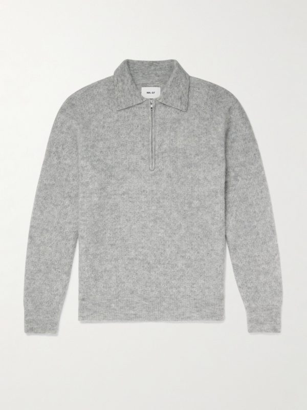 Alfie 6651 Knitted Half-Zip Sweater