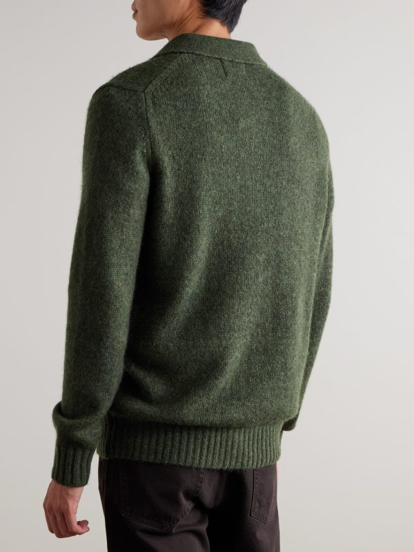 Lee 6598 Merino Wool-Blend Cardigan - BK