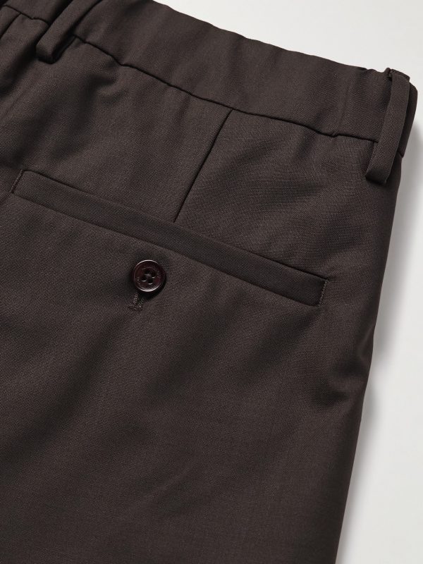 Kay 1088 Straight-Leg Pleated Recycled-Woven Trousers - CU