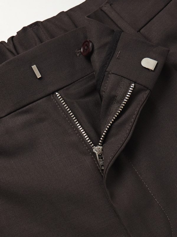 Kay 1088 Straight-Leg Pleated Recycled-Woven Trousers - E1