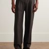 Kay 1088 Straight-Leg Pleated Recycled-Woven Trousers - FR