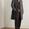 Kay 1088 Straight-Leg Pleated Recycled-Woven Trousers - OU