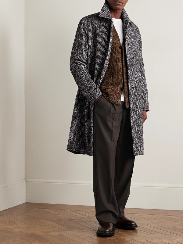 Kay 1088 Straight-Leg Pleated Recycled-Woven Trousers - OU