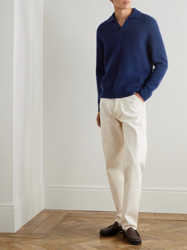 Hope 6683 Recycled-Wool Blend Polo Sweater - OU Hope 6683 Recycled-Wool Blend Polo Sweater - OU