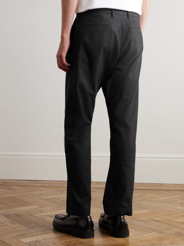 Aden 1067 Straight-Leg Recycled Grain de Poudre Trousers - BK Aden 1067 Straight-Leg Recycled Grain de Poudre Trousers - BK