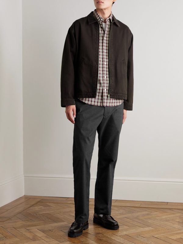 Aden 1067 Straight-Leg Recycled Grain de Poudre Trousers - OU Aden 1067 Straight-Leg Recycled Grain de Poudre Trousers - OU