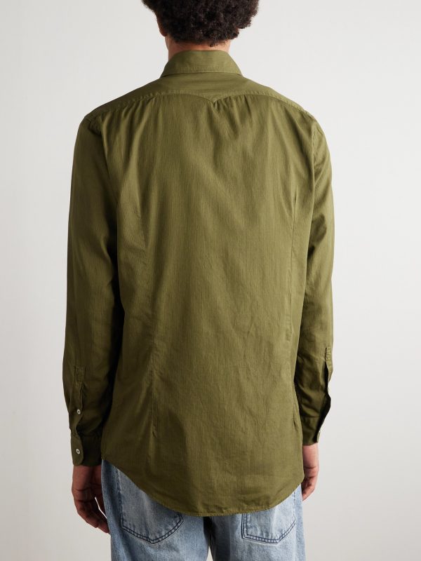 Striped Cotton Shirt - BK Striped Cotton Shirt - BK
