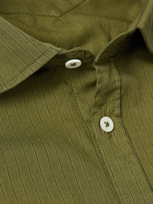 Striped Cotton Shirt - CU Striped Cotton Shirt - CU