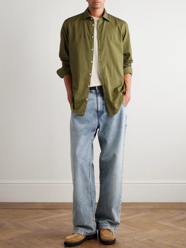 Striped Cotton Shirt - OU Striped Cotton Shirt - OU