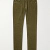 Slim-Fit Straight-Leg Cotton-Corduroy Trousers