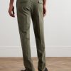 Straight-Leg Stretch-Cotton Gabardine Trousers - BK Straight-Leg Stretch-Cotton Gabardine Trousers - BK