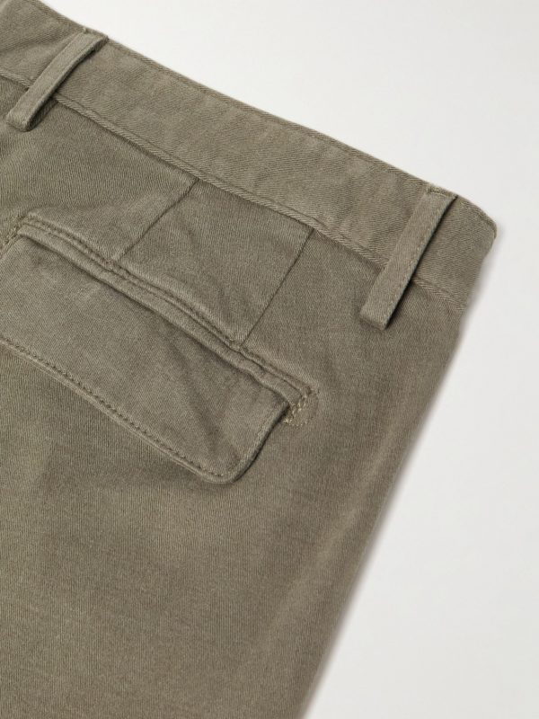 Straight-Leg Stretch-Cotton Gabardine Trousers - CU Straight-Leg Stretch-Cotton Gabardine Trousers - CU