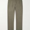 Straight-Leg Stretch-Cotton Gabardine Trousers Straight-Leg Stretch-Cotton Gabardine Trousers