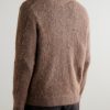 Boris 60012 Alpaca-Blend Zip-Up Cardigan - BK
