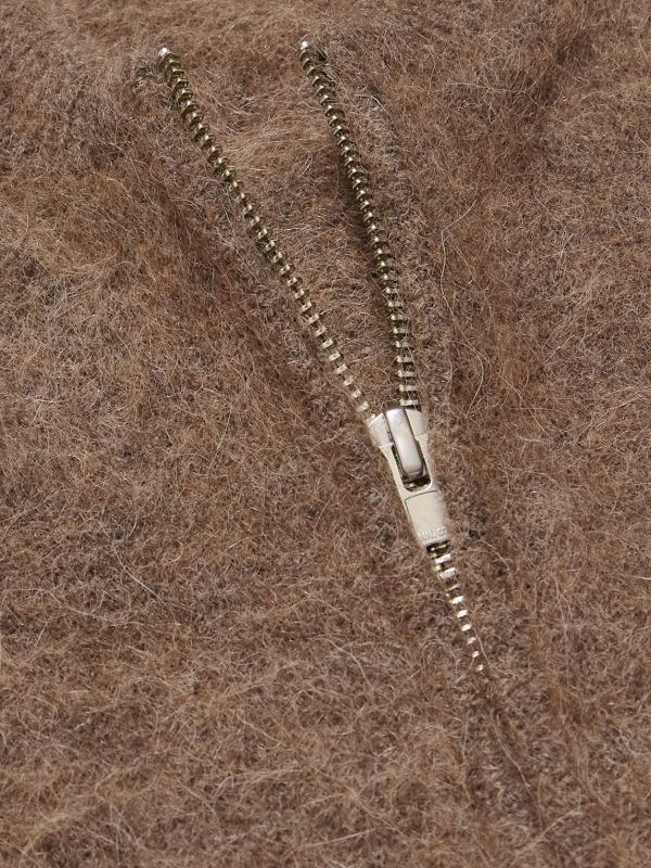Boris 60012 Alpaca-Blend Zip-Up Cardigan - CU