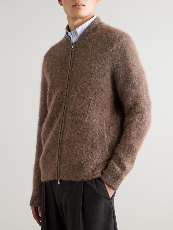 Boris 60012 Alpaca-Blend Zip-Up Cardigan - FR