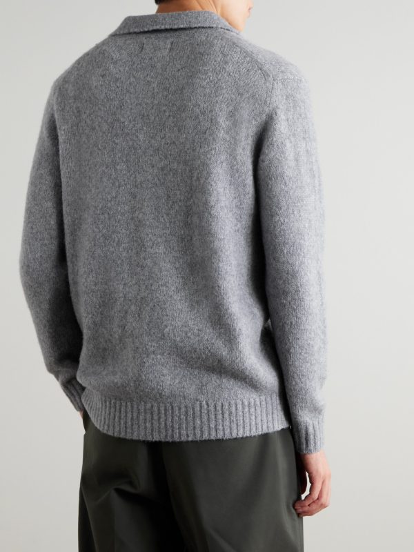 Lee 6598 Merino Wool-Blend Cardigan - BK