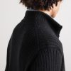 Mirko Ribbed Cashmere and Alpaca-Blend Zip-Up Sweater - CU