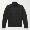 Mirko Ribbed Cashmere and Alpaca-Blend Zip-Up Sweater