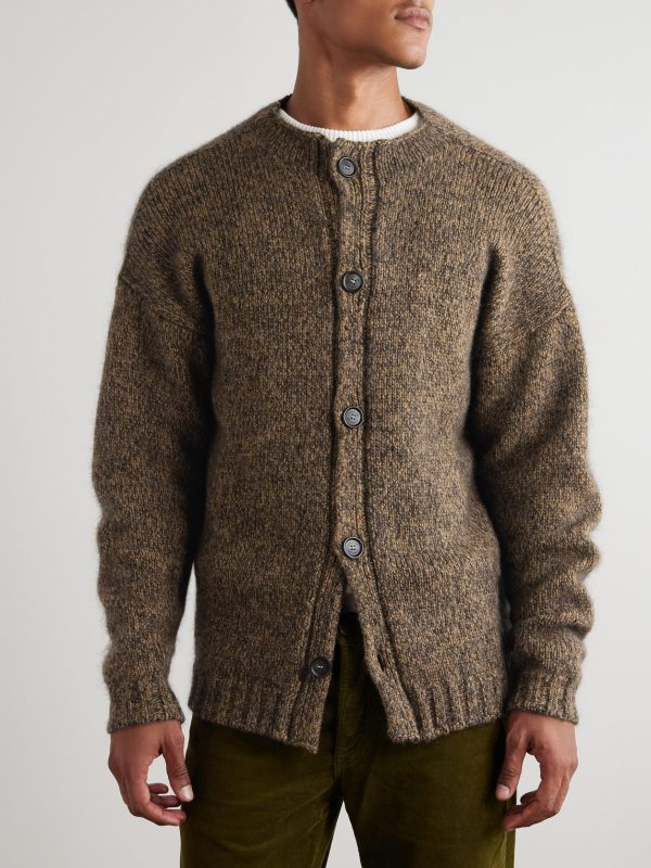 Orfeo Oversized Wool, Cashmere, Mohair and Silk-Blend Cardigan - FR Orfeo Oversized Wool, Cashmere, Mohair and Silk-Blend Cardigan - FR