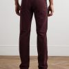 Slim-Fit Straight-Leg Cotton-Corduroy Trousers - BK Slim-Fit Straight-Leg Cotton-Corduroy Trousers - BK