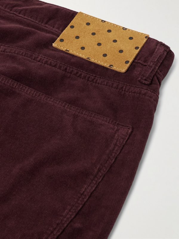 Slim-Fit Straight-Leg Cotton-Corduroy Trousers - CU Slim-Fit Straight-Leg Cotton-Corduroy Trousers - CU