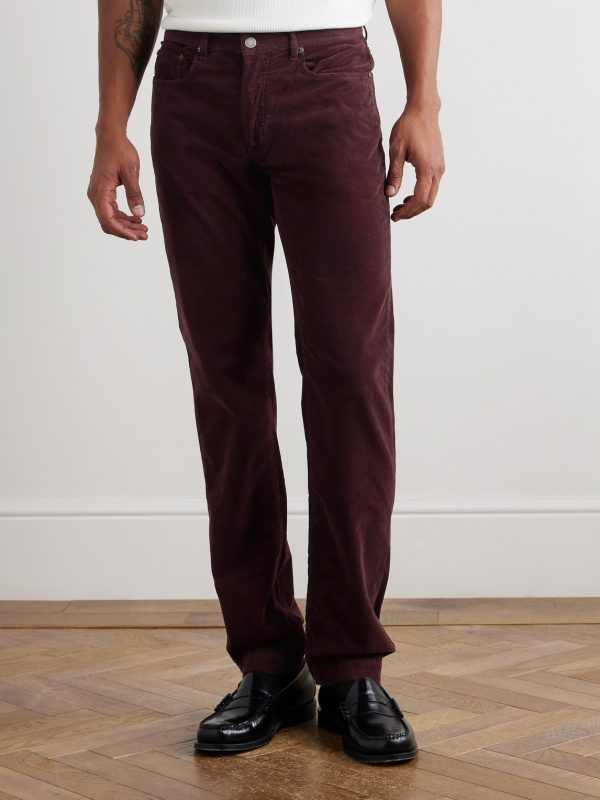 Slim-Fit Straight-Leg Cotton-Corduroy Trousers - FR Slim-Fit Straight-Leg Cotton-Corduroy Trousers - FR