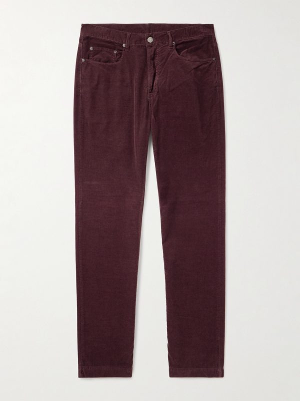 Slim-Fit Straight-Leg Cotton-Corduroy Trousers Slim-Fit Straight-Leg Cotton-Corduroy Trousers