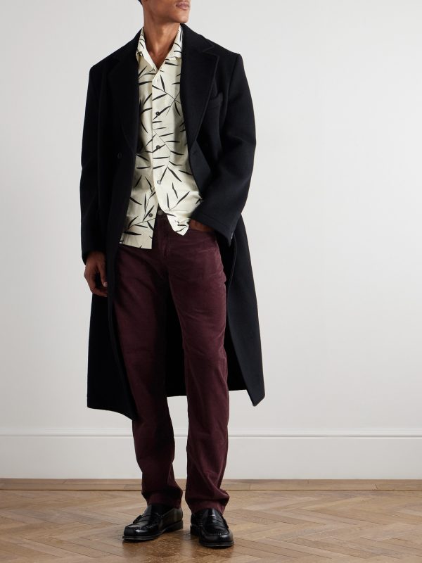 Slim-Fit Straight-Leg Cotton-Corduroy Trousers - OU Slim-Fit Straight-Leg Cotton-Corduroy Trousers - OU