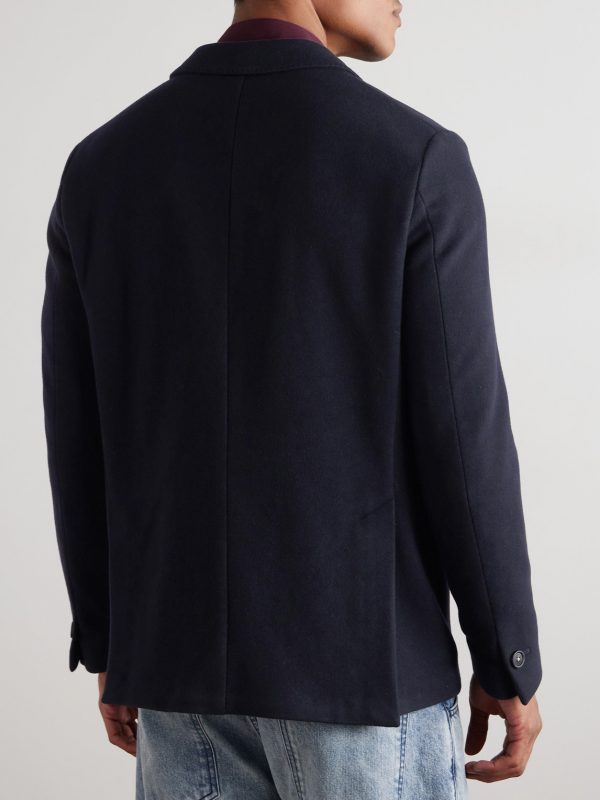Brando Double-Breasted Cashmere Blazer - BK Brando Double-Breasted Cashmere Blazer - BK