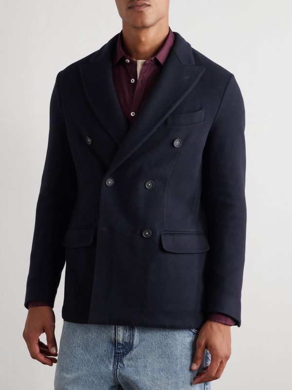 Brando Double-Breasted Cashmere Blazer - FR Brando Double-Breasted Cashmere Blazer - FR