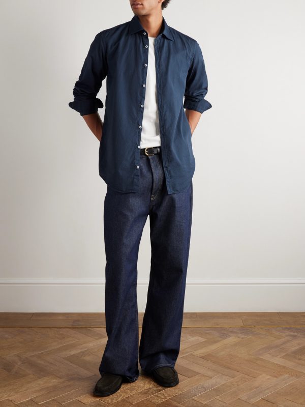 Striped Cotton Shirt - OU Striped Cotton Shirt - OU