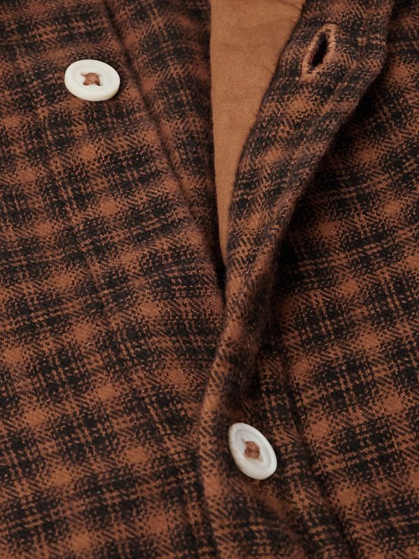 Canary Checked Cotton-Flannel Shirt - CU Canary Checked Cotton-Flannel Shirt - CU