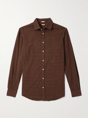 Canary Checked Cotton-Flannel Shirt