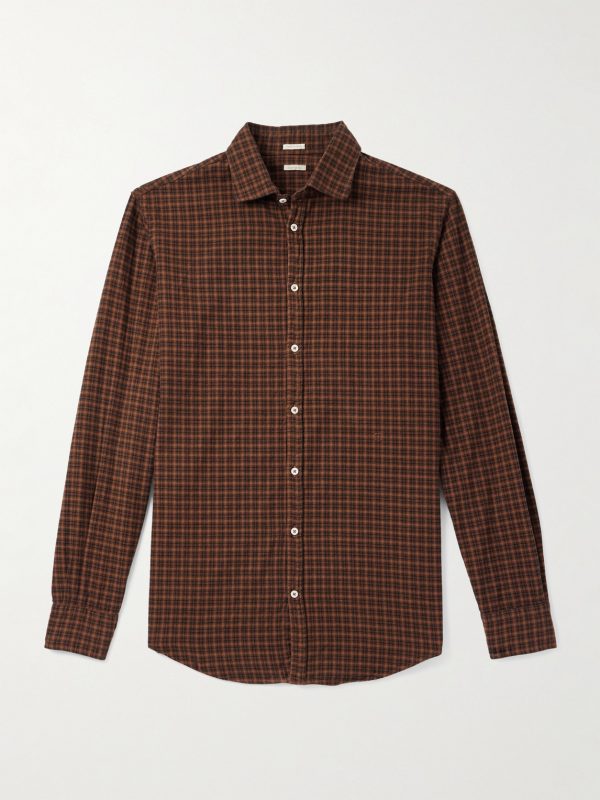 Canary Checked Cotton-Flannel Shirt Canary Checked Cotton-Flannel Shirt