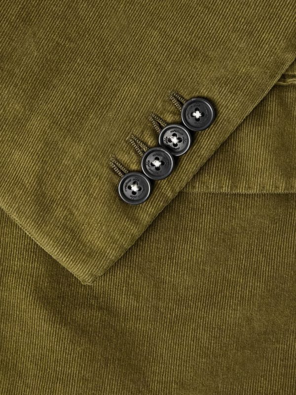 Sand Unstructured Cotton-Corduroy Suit - CU Sand Unstructured Cotton-Corduroy Suit - CU