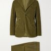 Sand Unstructured Cotton-Corduroy Suit Sand Unstructured Cotton-Corduroy Suit