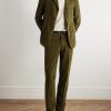 Sand Unstructured Cotton-Corduroy Suit - OU Sand Unstructured Cotton-Corduroy Suit - OU