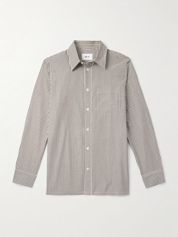 Colby 50009 Striped Organic Cotton-Poplin Shirt Colby 50009 Striped Organic Cotton-Poplin Shirt