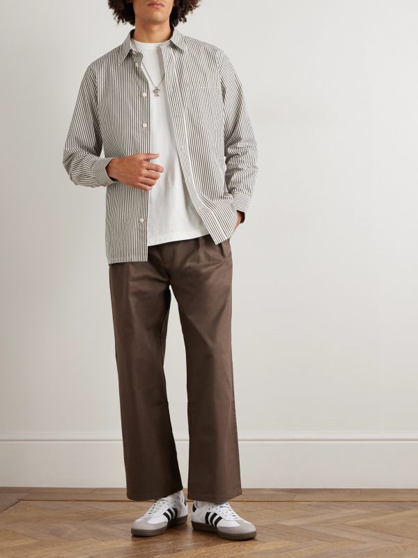 Colby 50009 Striped Organic Cotton-Poplin Shirt - OU Colby 50009 Striped Organic Cotton-Poplin Shirt - OU