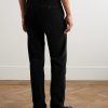 Straight-Leg Cotton-Corduroy Trousers - BK Straight-Leg Cotton-Corduroy Trousers - BK