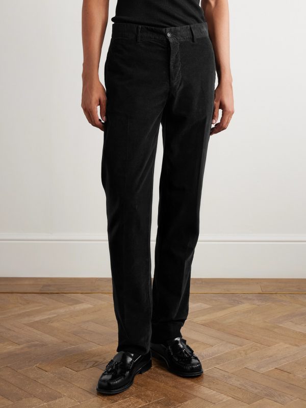 Straight-Leg Cotton-Corduroy Trousers - FR Straight-Leg Cotton-Corduroy Trousers - FR
