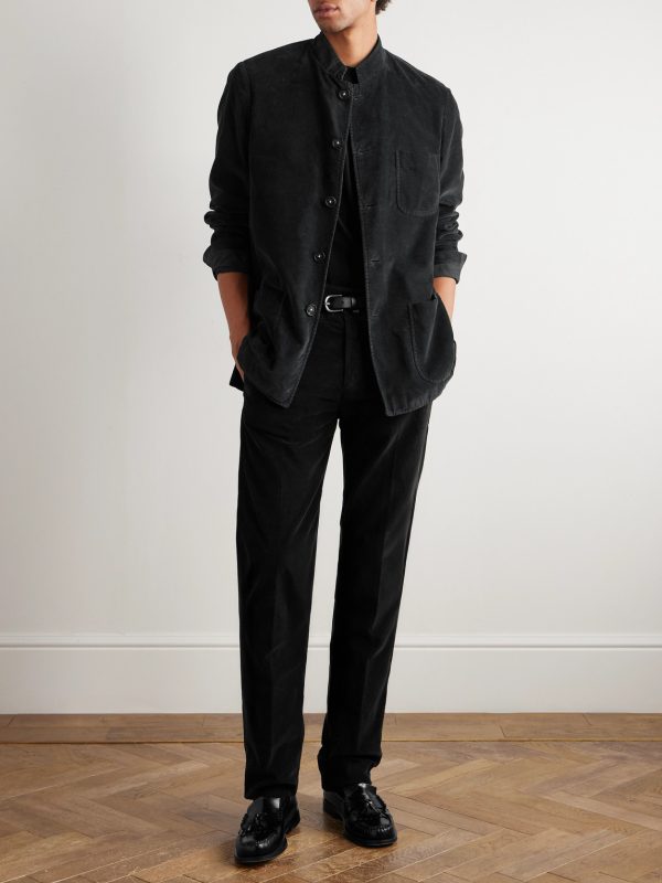 Straight-Leg Cotton-Corduroy Trousers - OU Straight-Leg Cotton-Corduroy Trousers - OU