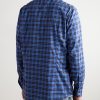 Genova Checked Cotton-Poplin Shirt - BK Genova Checked Cotton-Poplin Shirt - BK